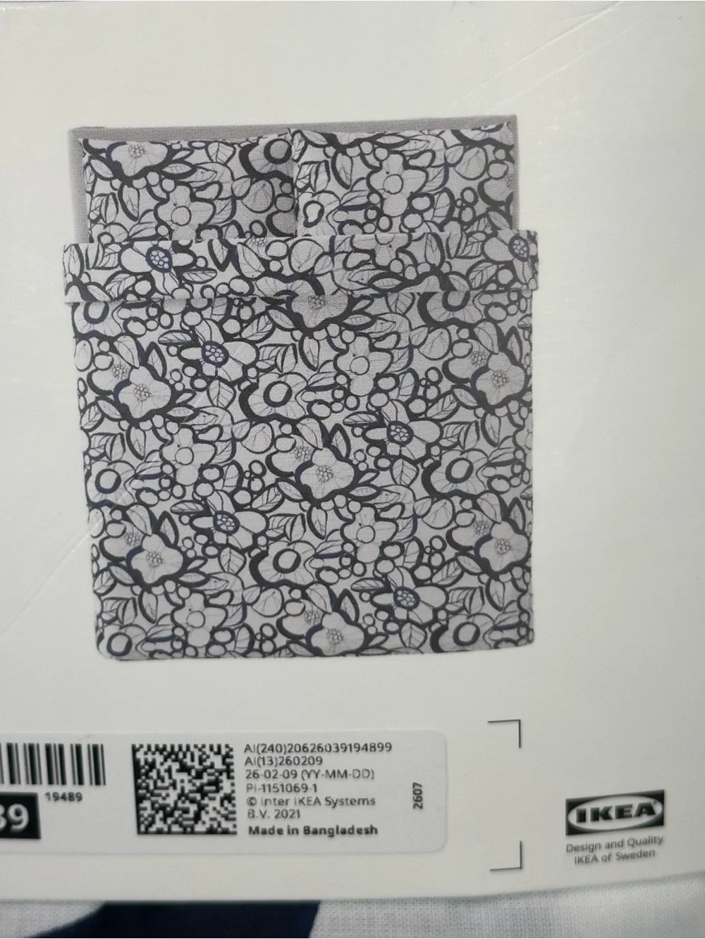 IKEA HÄRLIR Full/Queen Duvet Cover + 2 Pillowcases, white/black/patterned New
